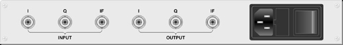 Back-view of JFN-1000 Fading & Noise Simulator