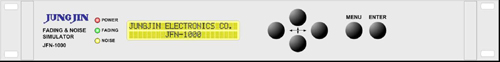 Front-panel of JFN-1000 Fading & Noise Simulator