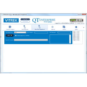 QT Enterprise Software by Vitrek - 95X screen